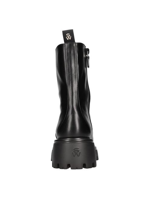 Leather ankle boots STUART WEITZMAN | EMERSON LACE-UP BTIENERO